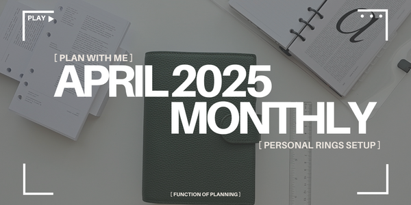 Plan with me: April 2025 Monthly Personal Rings Setup