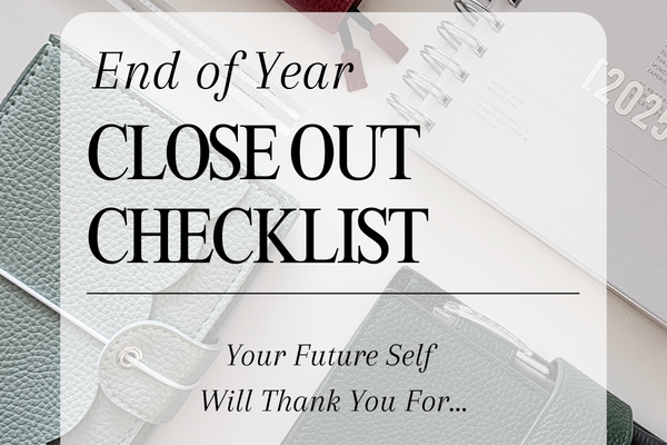 End of Year Close Out Checklist