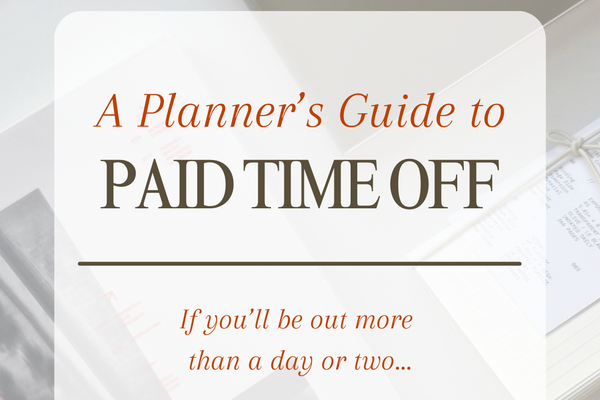 A Planner’s Guide to P.T.O.