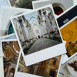 Collage of architectural photographs featuring a cathedral and other structures.