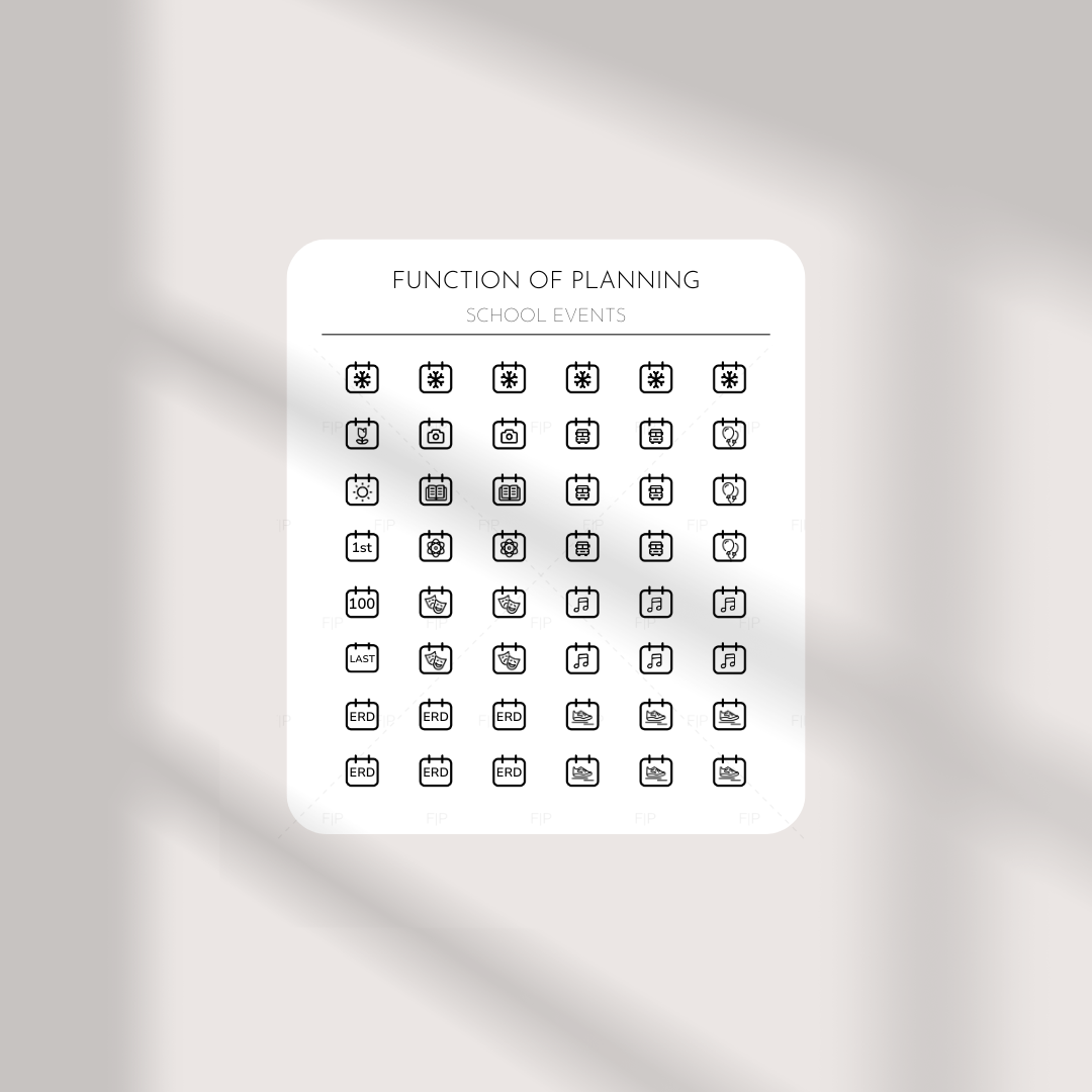 School Event Icons