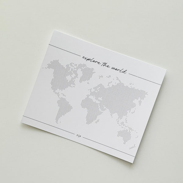 Explore the World Journaling Card