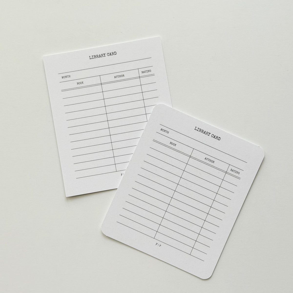 Library Journaling Cards