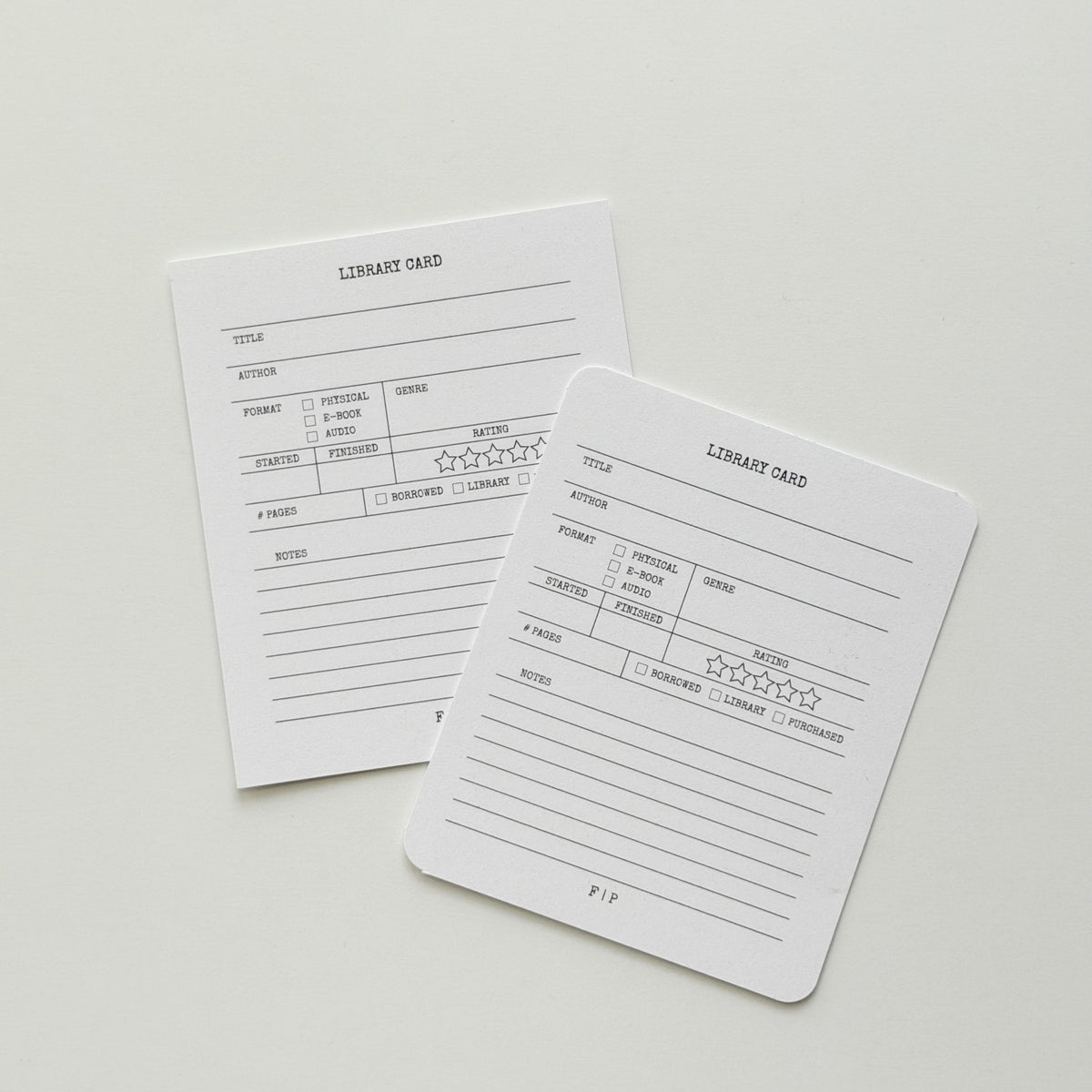 Book Review Journaling Cards