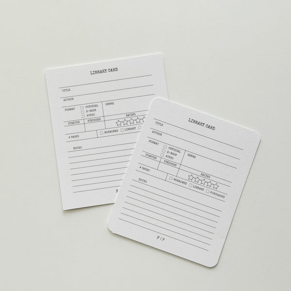Book Review Journaling Cards