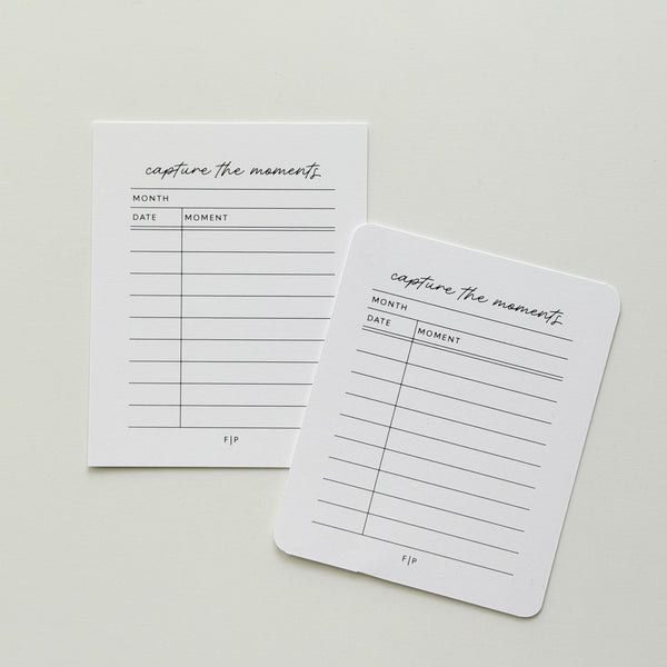 Capture the Moments Journaling Cards
