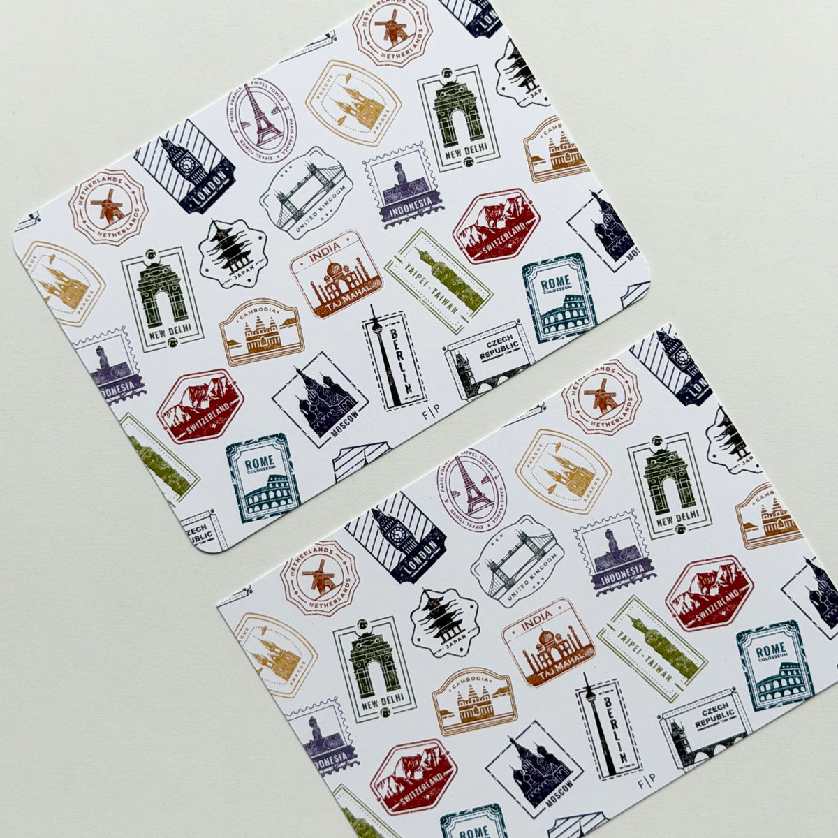 Travel Stamps Journaling Card