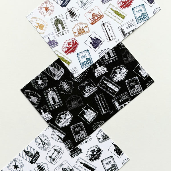Travel Stamps Journaling Card