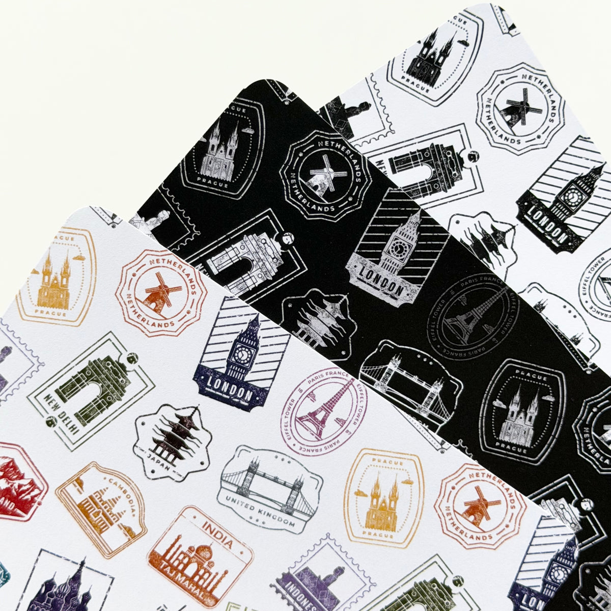 Travel Stamps Journaling Card