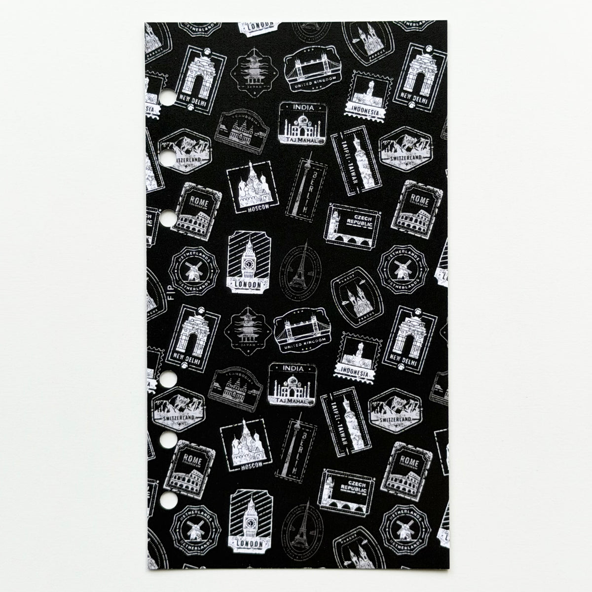 Travel Stamps | Black