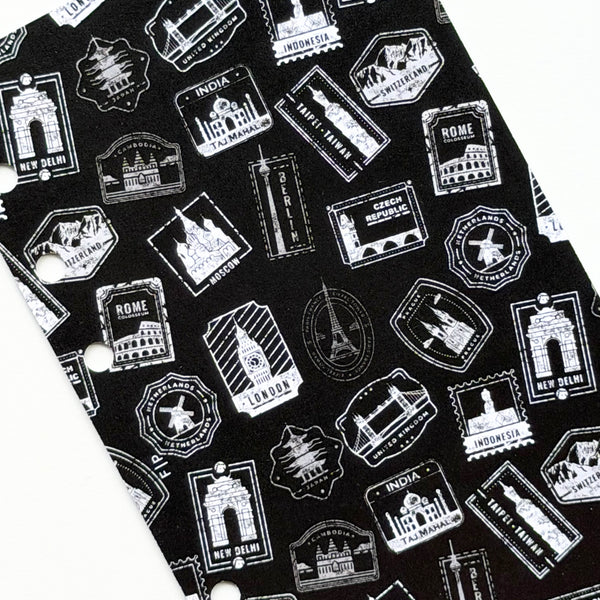 Travel Stamps | Black