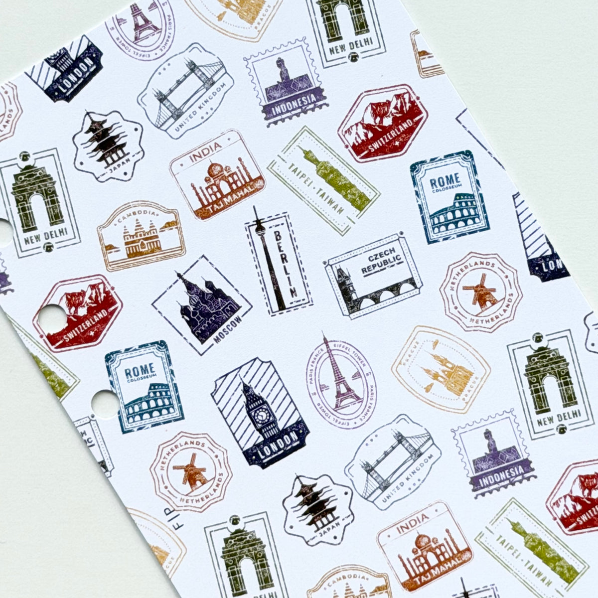 Travel Stamps | Colorful