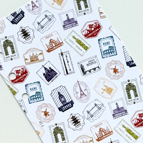 Travel Stamps | Colorful
