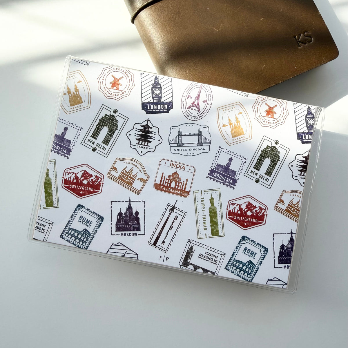 Travel Stamps Journaling Card