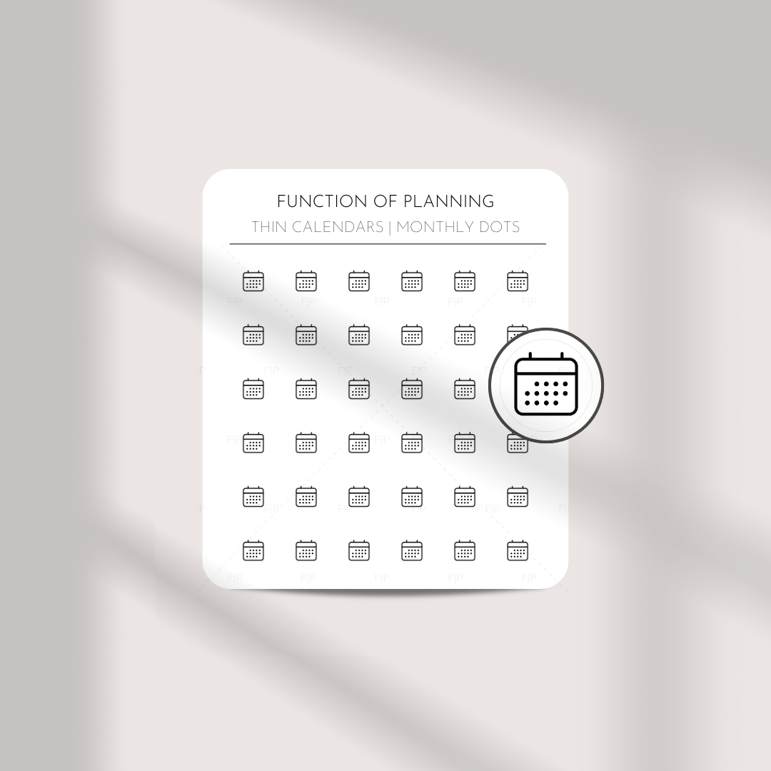 Thin Calendar Icon